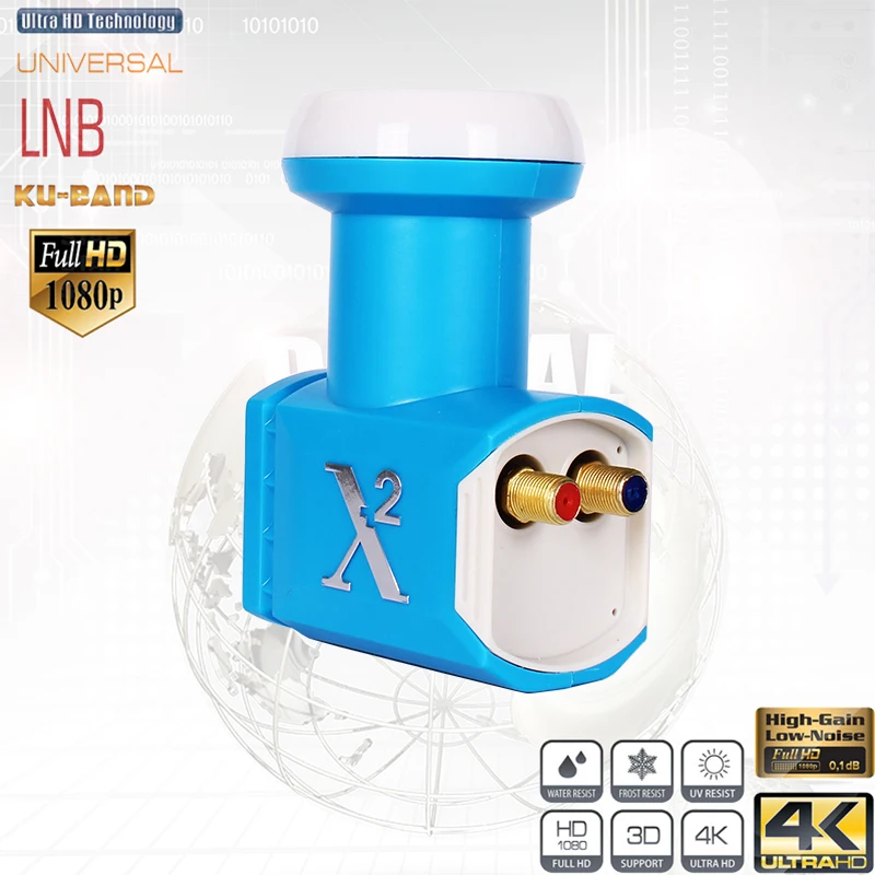 10 шт. Универсальный Ku диапазон LNB Высокий Низкий уровень шума 0.1db Высококачественный водонепроницаемый Ku диапазон LNB для спутниковая тарелка LNBF