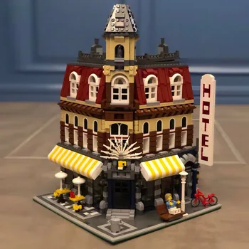 

2000+Pcs city Street View Cafe Corner 10182 Building Blocks Creator idesl Bricks Construction toys for kids gifts