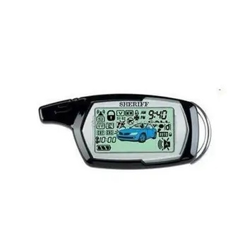 

2-way ZX940 LCD Remote Control Key Fob For Russian Version ZX940 two way car alarm system ZX 940 Sheriff ZX-940