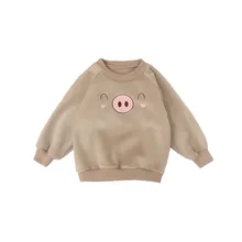 Одежда для маленьких девочек, двусторонняя остров бархатный свитер, который согревает голову, теплая рубашка большого размера, джемпер