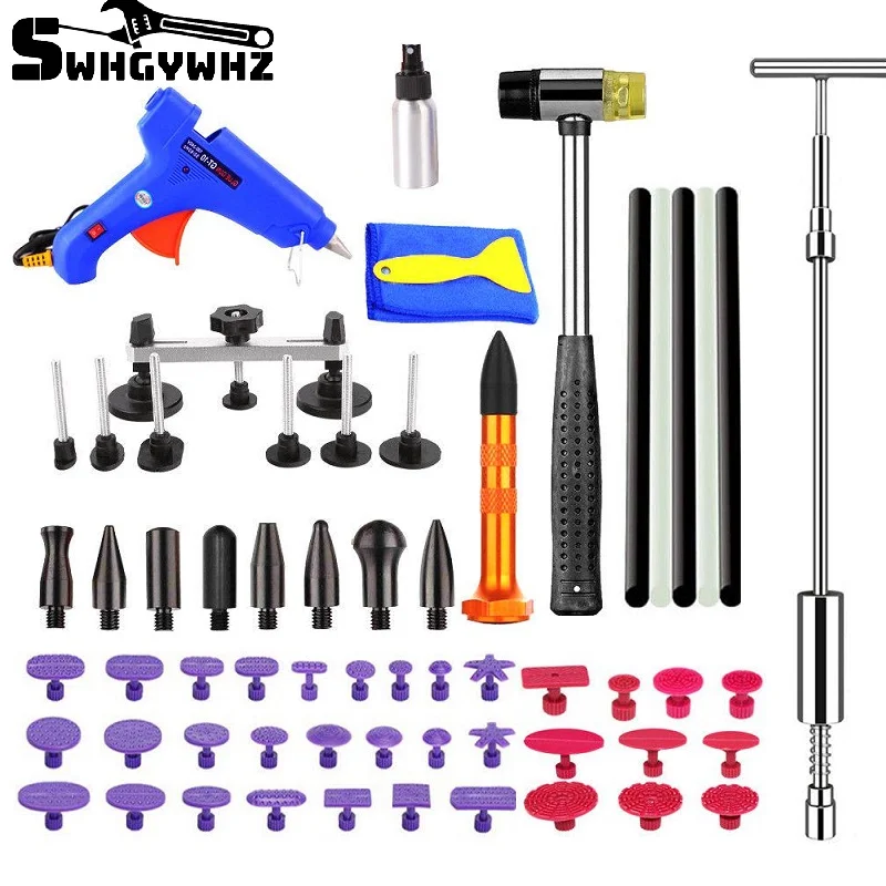 

Car Dent Repair Tool Set Dent Repair for Body Dent Repair With T-Bar Puller and Suction Cup Kit