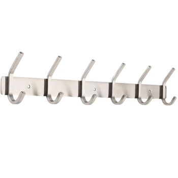 

Coat Hook Wall-Mounted Stainless Steel Hook Frame for Coat Hat Scarf Key