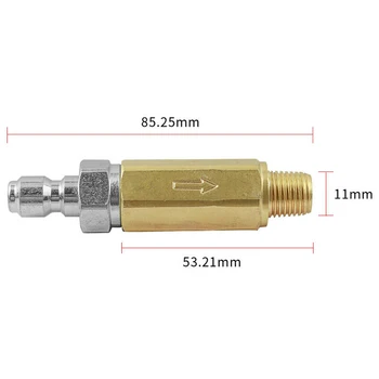 

1/4\" Nozzle Filter Pressure Washer Brass Inline Connector Valve Replacement