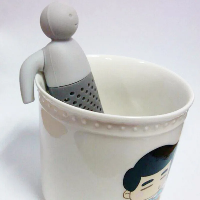 Silicone Interesting Tea Strainer Infuser Teaware Strainer Filter Tea Bags Maker Leaf Infusor Kitchen Accessories Tools