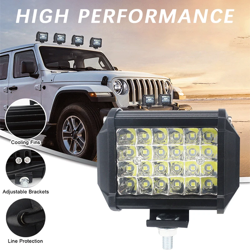 Aluminum Alloy Led Working Headlights Light 12-24v For Led Lights For 24v  Trucks Uaz Focos Led 4x4 Off Road Led Work Light 12v - AliExpress