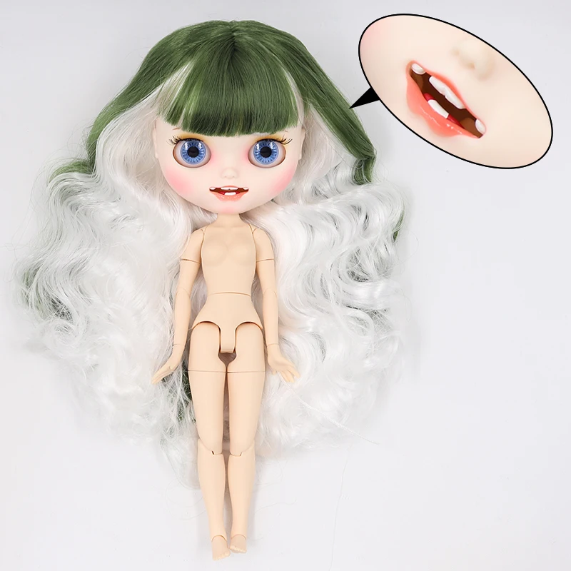 ICY factory шарнирная кукла blyth toy joint body белая кожа пользовательская кукла матовое лицо 30 см голая кукла детский подарок - Цвет: ZZ