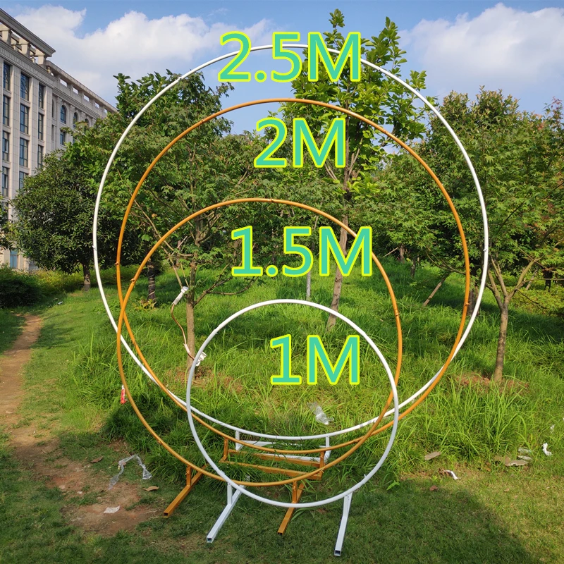 Железное кольцо арка свадебные реквизиты фон круг цветок уличный газон