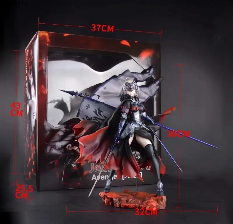 Японское аниме Fate Grand Order Jeanne d'Arc Alter 1/7 ПВХ фигурка FGO черная линейка Коллекционная модель игрушки lelakaya