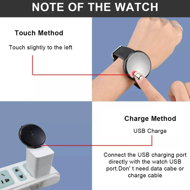 Smart Watch Men's Women's Round Color Screen Waterproof  Smartwatch Heart Rate Sleep Smart Clock Fitness Tracker For Android IOS 6