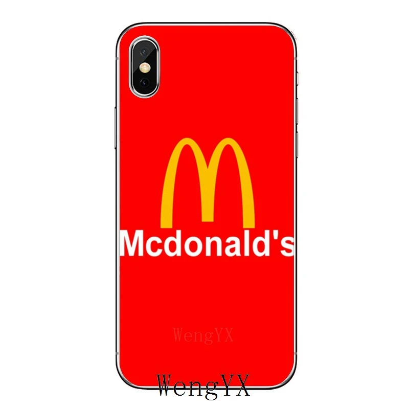 Чехол для iPhone 11 Pro XS Max XR X 8 7 6 6S Plus 5 5S SE Mcdonalds мягкий чехол