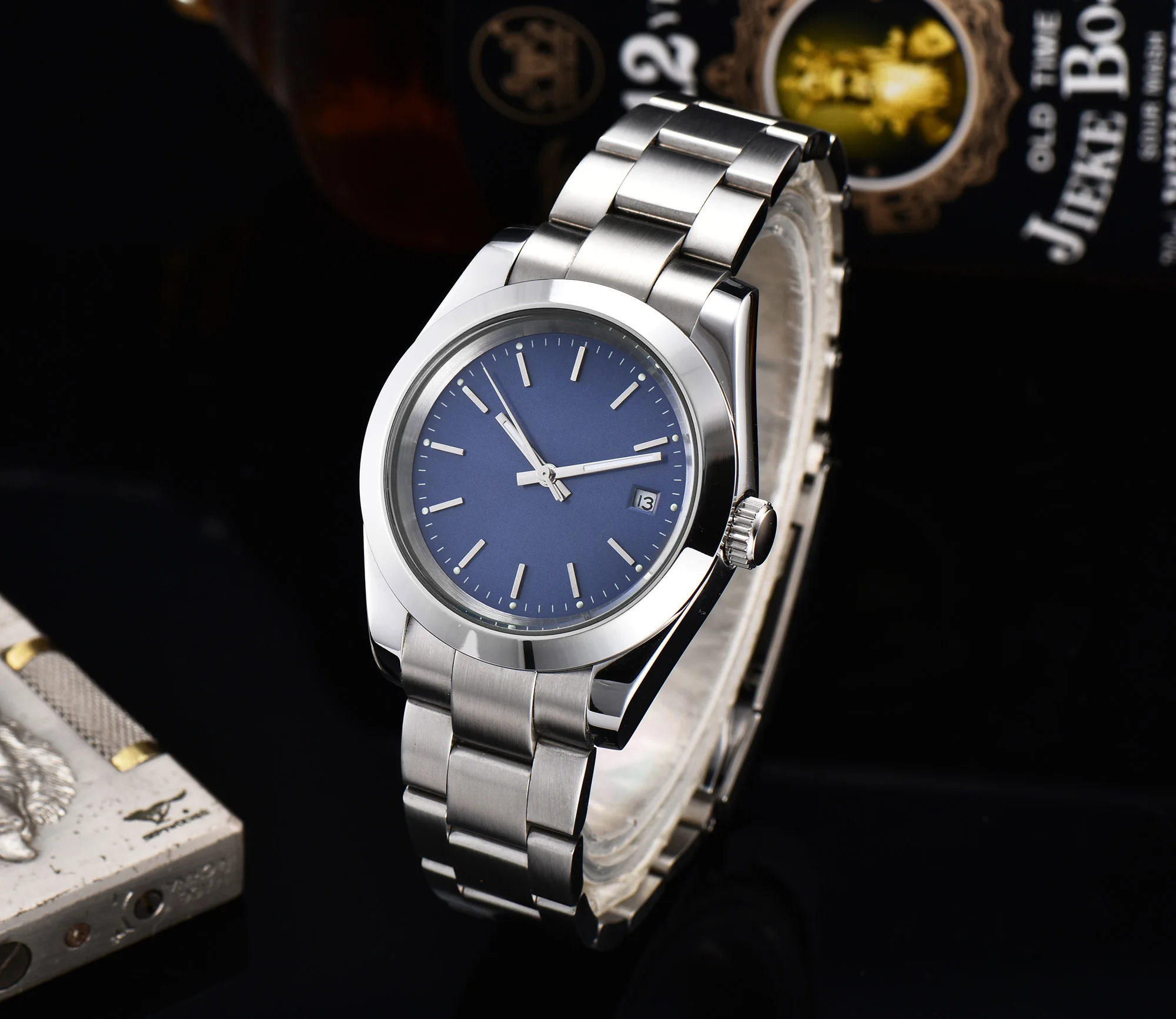

automatic watch mechanical watch date watch men Luminous waterproof 316L Solid stainless steel 40MM LLS855