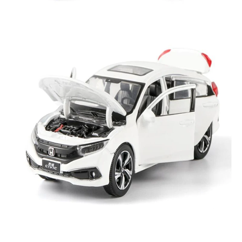Honda Civic 1/32 Scale Model Car Alloy Diecast Toy Vehicle Collection Gift Kids 