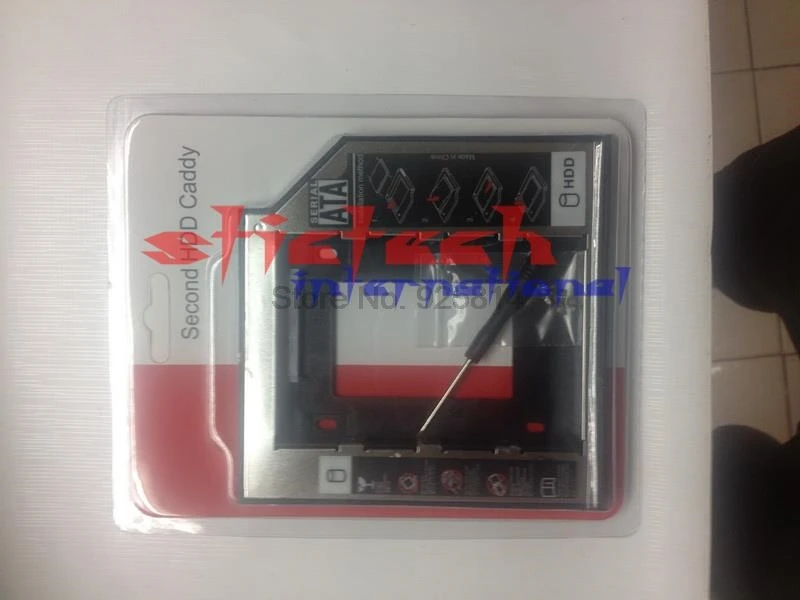 Dhl ИЛИ ems 50 шт. Универсальный алюминиевый пластиковый для DVD/CD-ROM 2nd HDD Caddy 9 5 мм/12 7 мм