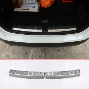 

For BMW X1 f48 2016 2017 Car accessories 304 Stainless Rear Bumper Inner Sill Plate Protector Cover Trim Stickers