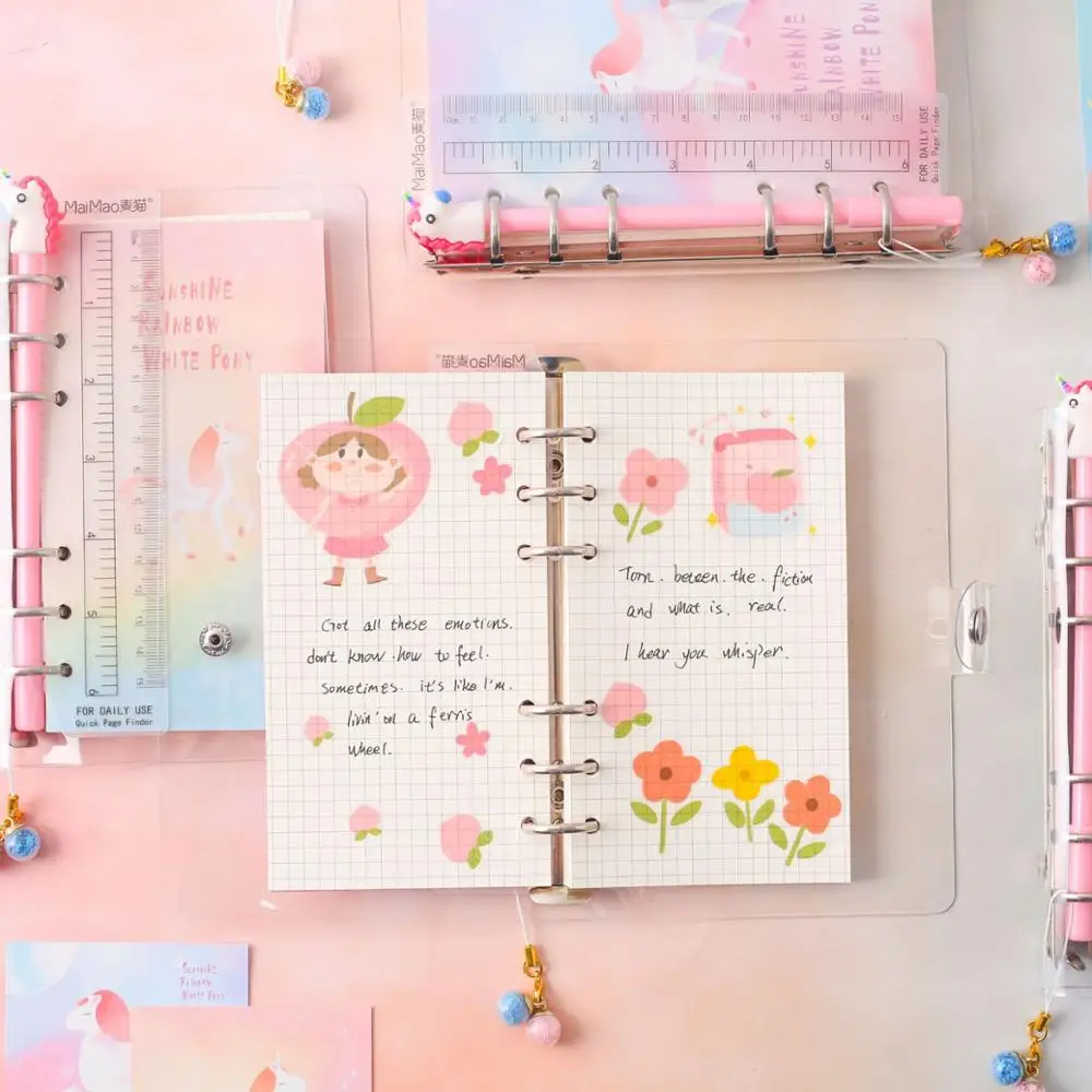 A6 Unicorn Binder Notebook Bullet Journal Planner Sprial Handbook Girls Kawaii Agenda Diary Weekly Notepad Stationery Gift A6 Unicorn Binder Notebook Bullet Journal Planner Sprial Handbook Girls Kawaii Agenda Diary Weekly Notepad Stationery Gift