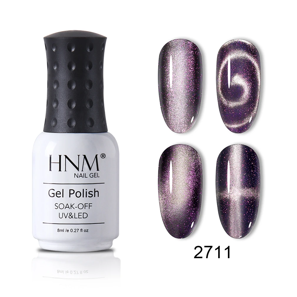 Glitter 11 HNM, 8 мл, 9D, кошачьи глаза, блеск, хамелеон, Гель-лак для ногтей, черная основа, требуется замачивание, Магнитный УФ-светодиодный лак, Гель-лак - Цвет: Glitter 11