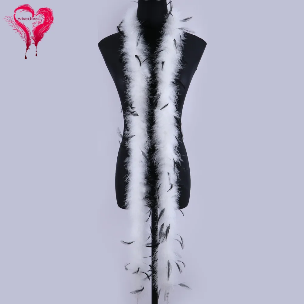 Wisethers боа из пера индейки добавить Перья павлина сценическое украшение одежды пушистая шаль Diy ремесло Свадебная вечеринка 2 Матры/1 шт
