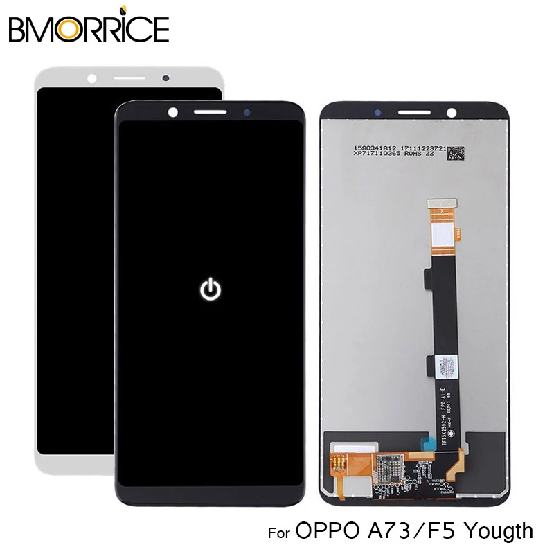 

TFT LCD Display For Oppo A73 F5 Yougth Touch Screen Digitizer LCD For Oppo A5 Assembly Replacement Black No Frame 100% Tested