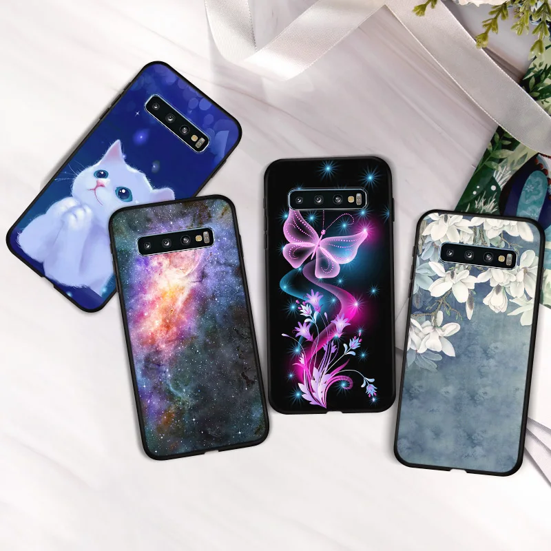 Черный силиконовый чехол для телефона Samsung Galaxy J3 2016 J5 2017 J7 J4 Plus 2018 J6 S10 S8 S9 S10E Lite S20
