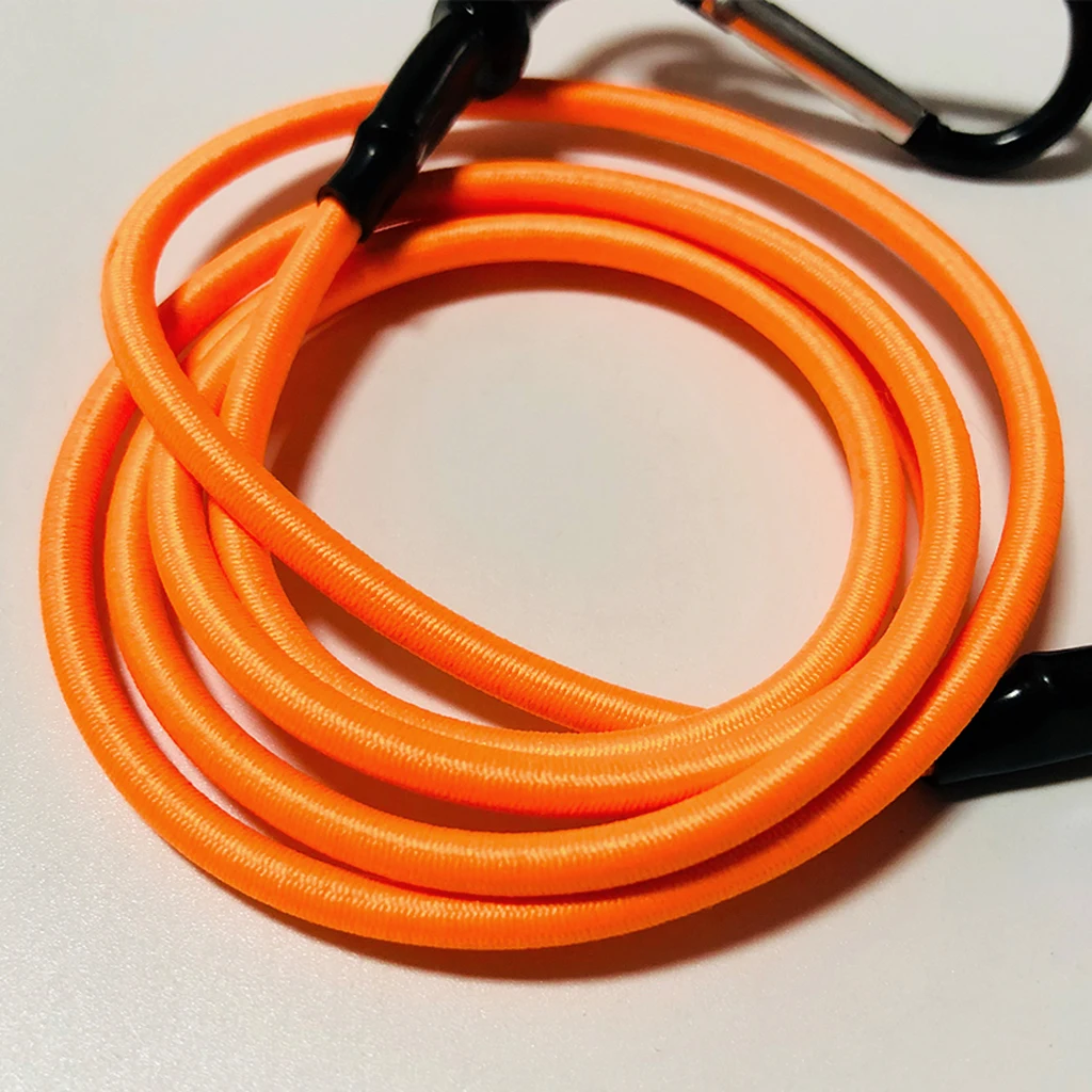3ft Elastic Kayak Canoe Tow Leash Tow Line Secure Lanyard With 2 Carabiners for Paddle Board Tow Leash Securing Lanyard
