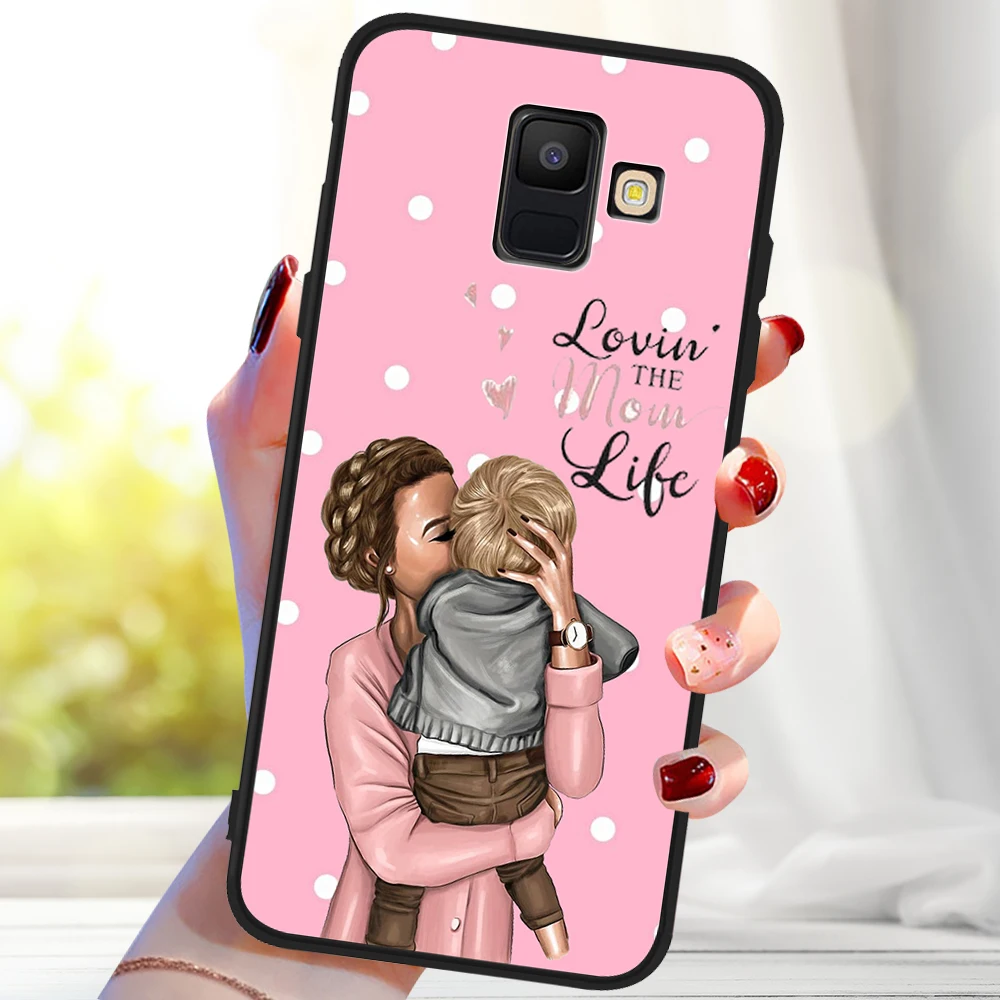 H0525 Супер Мышь для мамы с дочкой детские мягкие для samsung Galaxy A9 A8 A7 A6 A5 A3 J3 J4 J5 J6 J8 плюс M30 A40S A10 A20E чехол Крышка - Цвет: H0525
