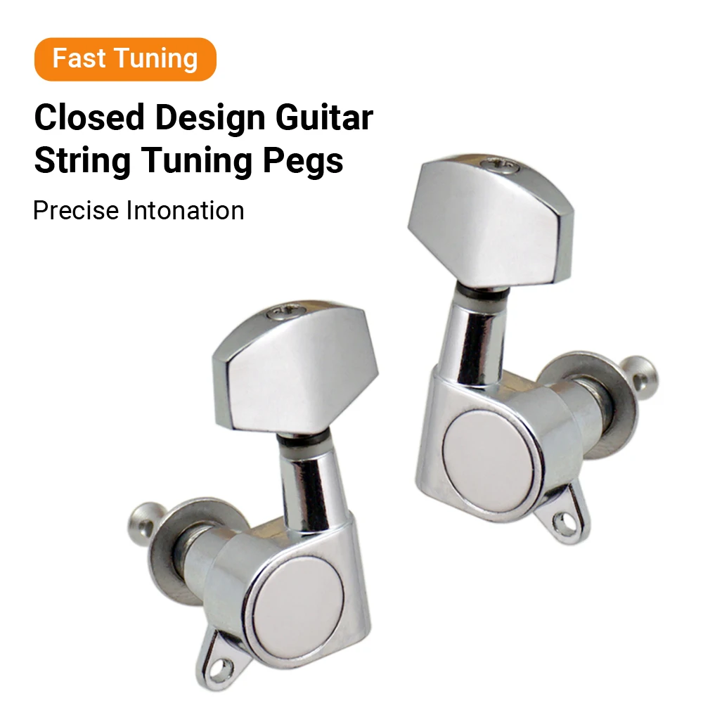 6pcsSealedGuitarStringPegsLockingTuners3L3RTuningPegsStringTunersElectricAcoustic