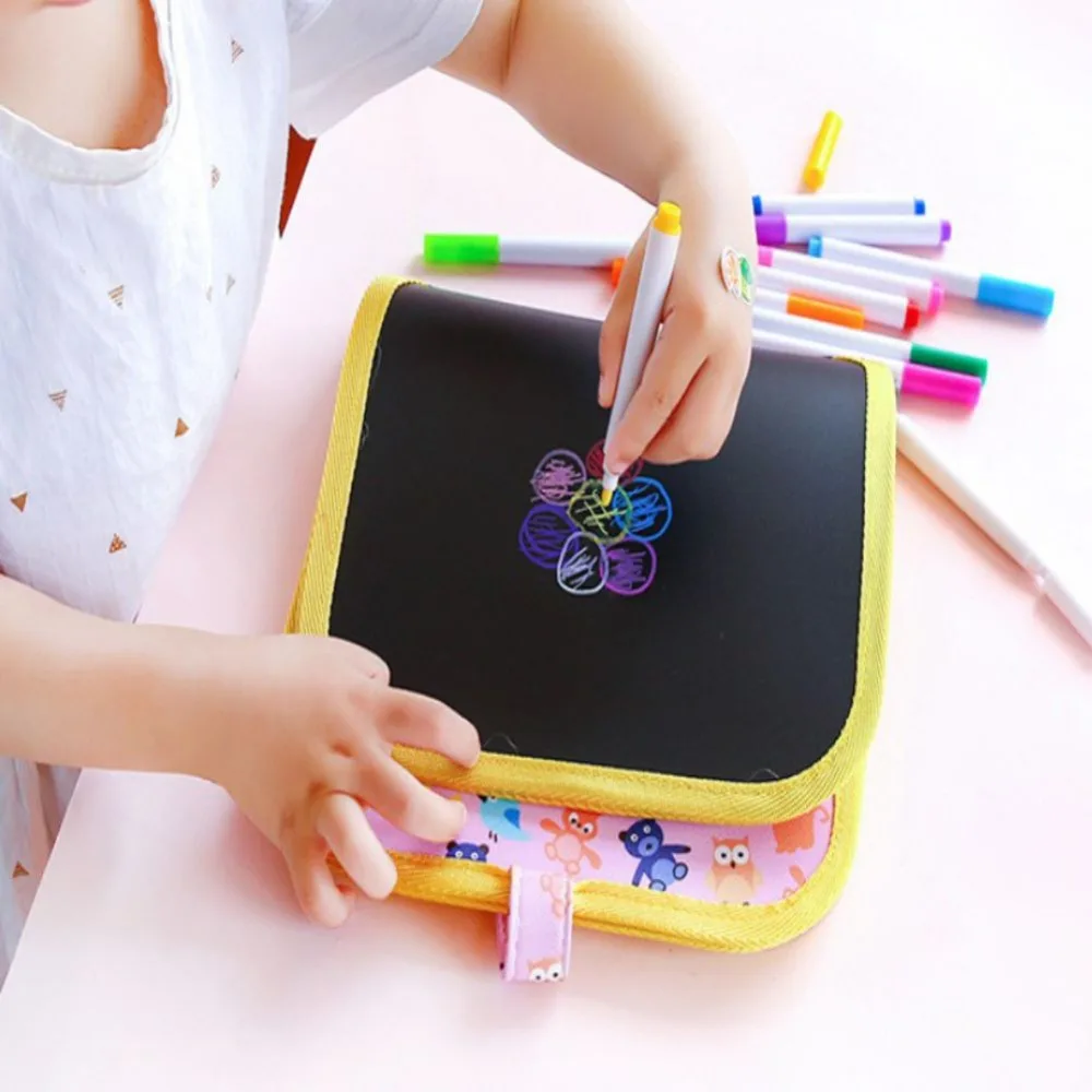 2019 ПВХ Детская портативная меловая доска для рисования с водой Мел раскраска книга DIY портативная доска для рисования игрушка