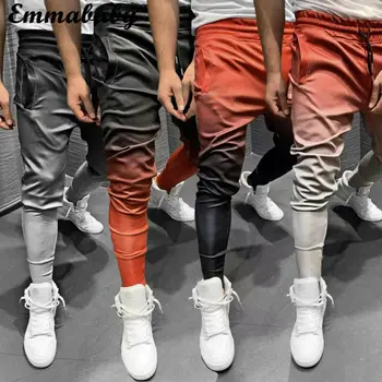 

4 Colors Men Long Casual Sport Pants Gym Slim Fit Trousers Running Joggers Gym Sweatpants Hot Selling