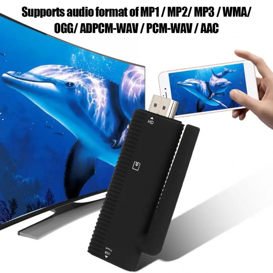 

HDMI Wifi Wireless Display Adapter Mobile Phone Tablet Video Audio to TV Screen Projector 2.4G WiFi Receiver Display