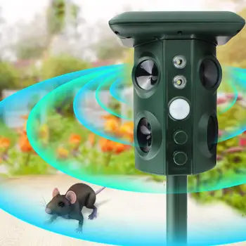 

Solar Energy Ultrasound Animal Repellent Waterproof Repellent Cat Repeller Repellent Pest Control Garden Tool Animal Repeller
