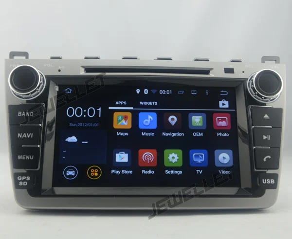 Best Quad core 1024*600 HD screen Android 9.0 Car DVD GPS radio Navigation for Mazda 6 2009-2013 with 4G/Wifi,DVR,1080P 4