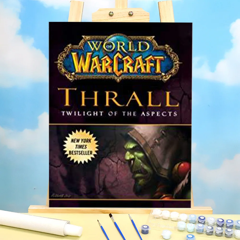 World Of Warcraft Painting By Numbers Complete Kit Acrylic Paints 40*50