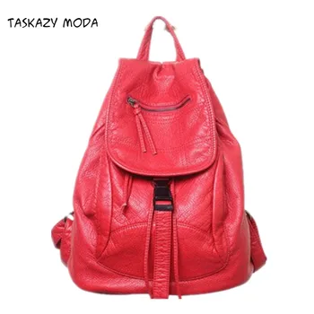 

Women Backpacks Washed Leather Bag High-grade Leather Bolsos Mochila Mujer Women Backpack for Women's Travel Bag Rucksack New