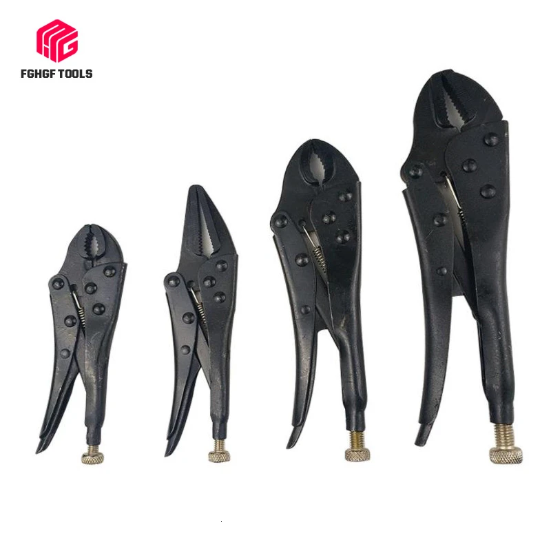 

FGHGFMultipurpose 45# Steel 4 Paper Set Vigorously Clamp Black Heat Suit Vigorously multi-function Forceps Set
