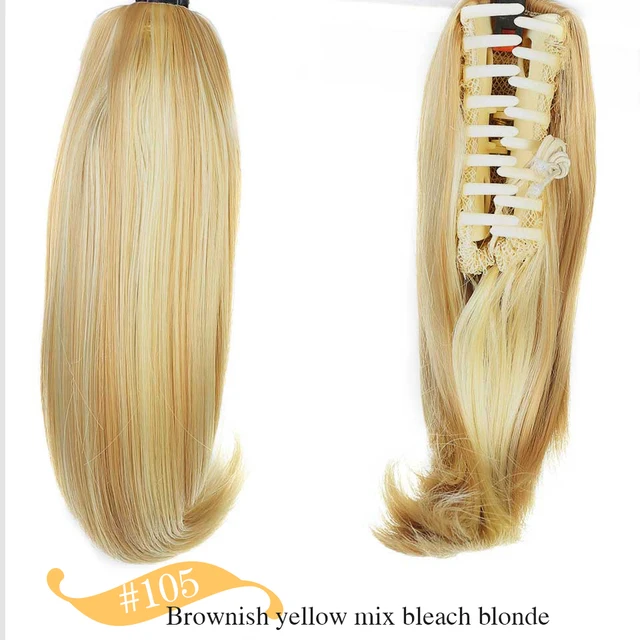 MSTN Synthetic Short Straight Ponytail Extension Claw Clip in Hair Extensions Natural Pony Tail Fake Hair Hairpiece For Women 105