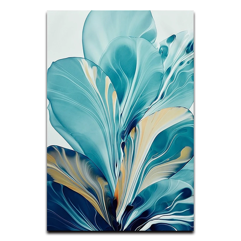 Flower-Big-Leaf-Splash-Abstract-Wall-Art-Picture-Canvas-Painting-Poster-Print-Wall-Art-Pictures-Living (3)