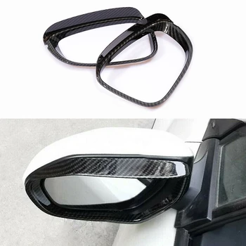 

For Honda Accord 10th Side Mirror Trim Carbon Fiber ABS Rearview Rain Eyebrow