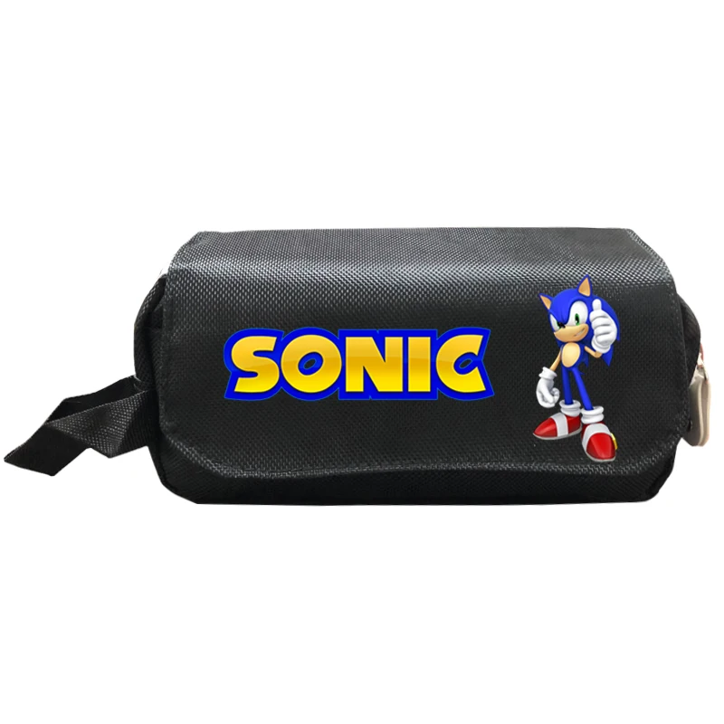 Высококачественный чехол для карандашей Sonic Мультяшные школьные сумки книг