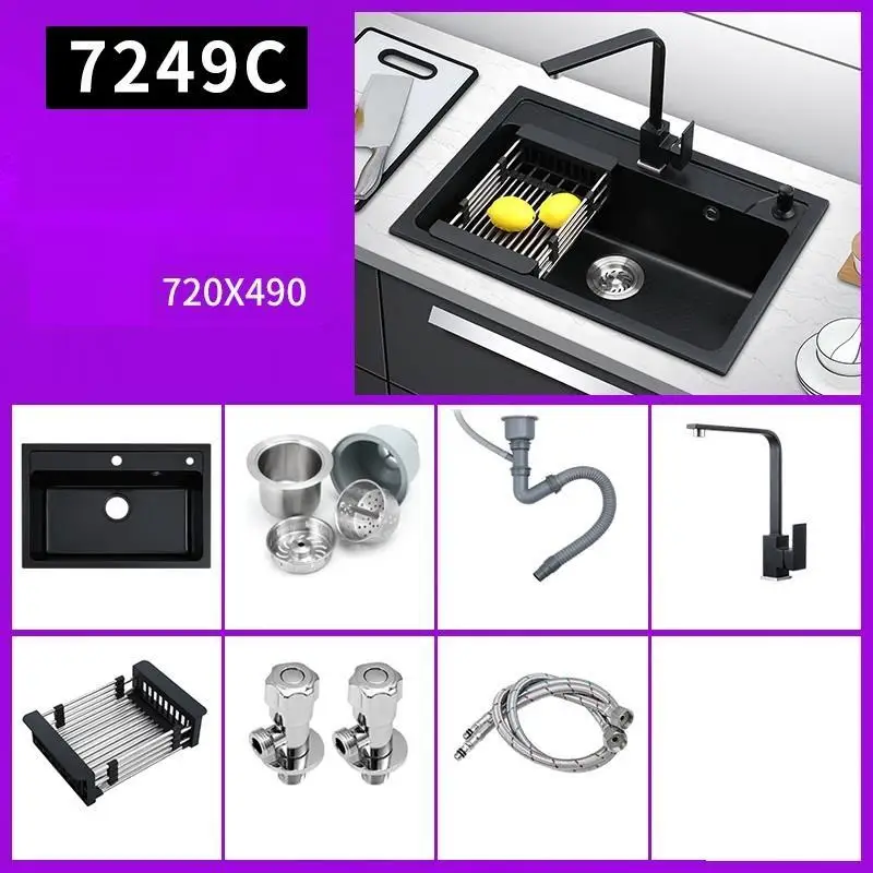 MODEL S Wasbak Portatil Umywalka Лава Manos кран Keuken Gootsteen Spoelbak Dissipador Lavabo Cuba Fregadero Pia Cozinha кухонная раковина - Цвет: MODEL S