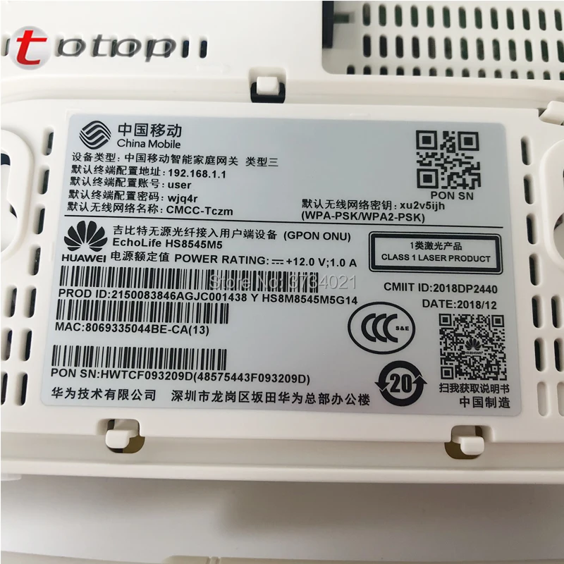 Бесплатная доставка 7 шт./партия huawei HS8545M5 GPON ONU 1GE + 3FE + 1TEL + USB + Wifi маршрутизатор режим GPON ONU английская прошивка FTTH ont модем