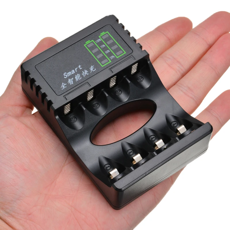 Умное светодиодный для батарей AA/AAA Ni MH/Ni Cd 2 цвета 1 шт.|battery charger smart|battery chargerrechargeable