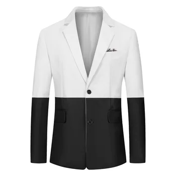 

Blazer Slim Fit For Men New Best Stylish Casual Solid Blazer Business Wedding Party Outwear Coat Suit Tops