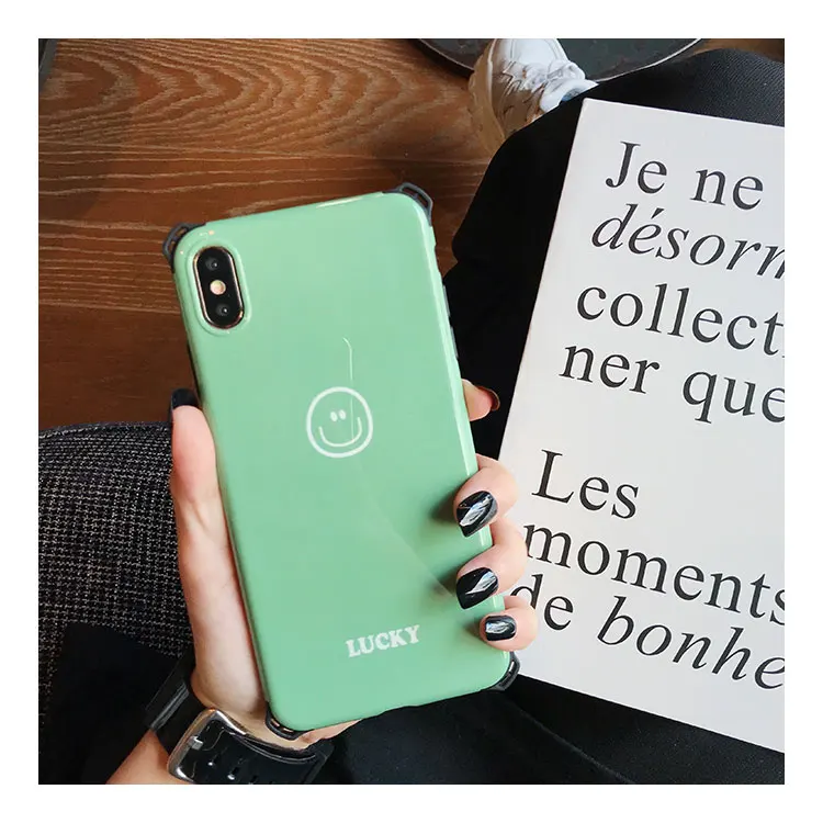 Для iPhone 11 Pro Max X XS i8 Smile Face Ins модный защитный чехол для iPhone 7 8 Plus 6 6s Coque с ремешком