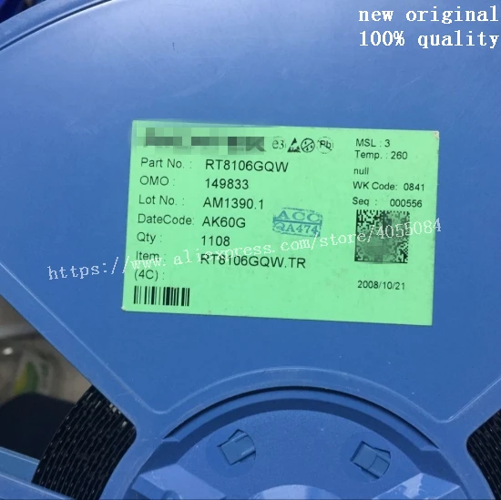 2 шт. RT8106GQW RT8106 электронные компоненты чип IC новый DY = AK | Электронные и