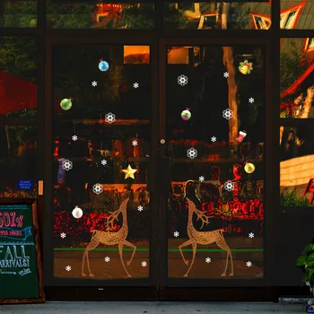 

Xl841 Celebrate Christmas Festival Decorations Environmentally Friendly Removable Wall Stickers Restaurant Store Shopping Mall S