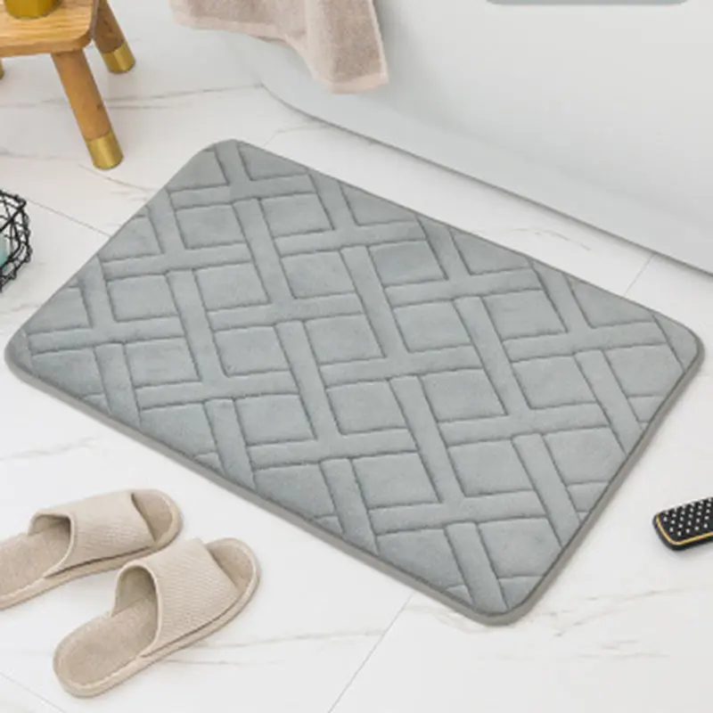 

TONGDI текстурированный коврик для ванной комнаты, мягкий коврик для душа, микрофибра, нескользящий коврик, украшение для дома, гостиной, кухни