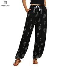 Urban CoCo женские шаровары брюки Бохо брюки с цветочным принтом