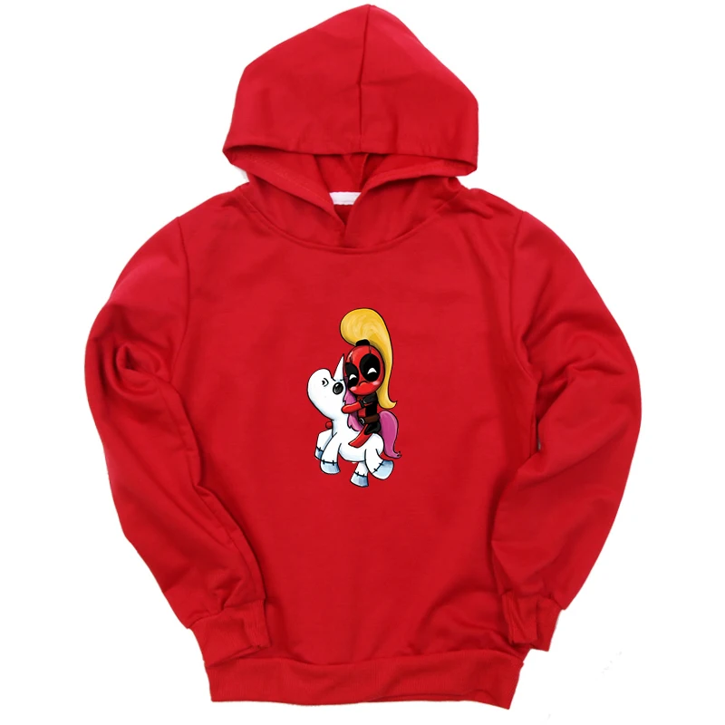 New Spring Sweatshirt Cotton Deadpool Unicorn Print Kids Boys Girls Clothes Long Sleeve Hoodies Spring Autumn Casual Tops - Цвет: Hoodies 5