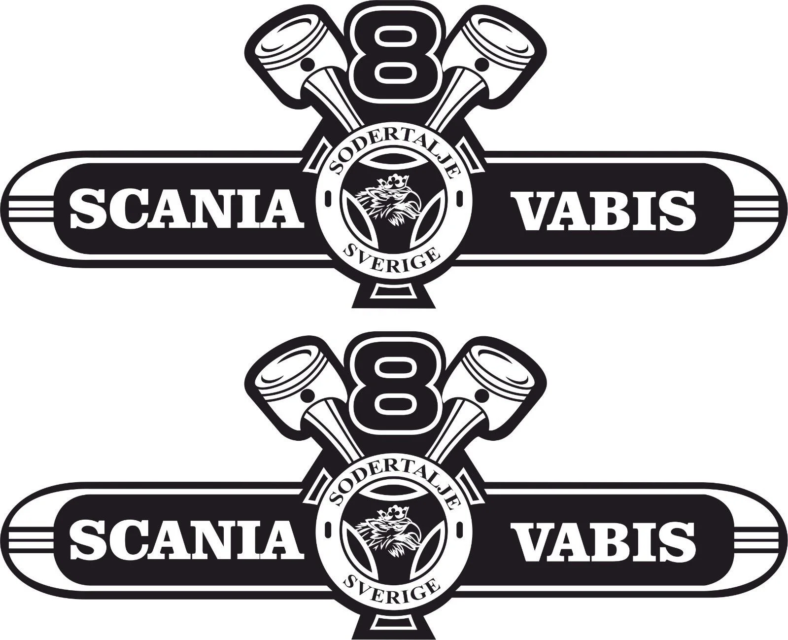 Для x2 Scania V8 Vabis большие наклейки на крышу любой цвет графика 1000 мм x 400 | Автомобили