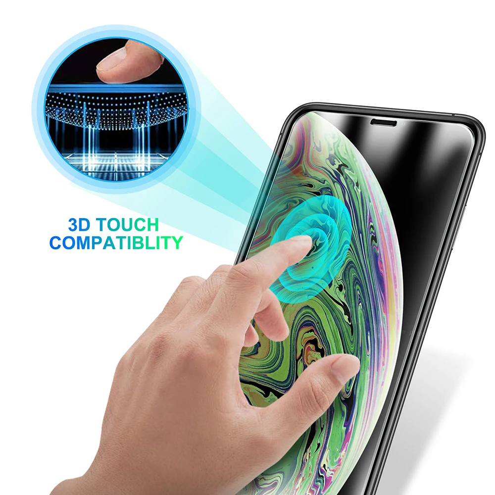 50 шт. 9H HD защитная пленка для экрана из закаленного стекла для Apple Iphone 11 Pro Max XR XS MAX 8 7 6 6S Plus 5 5S SE 4 4s X защита